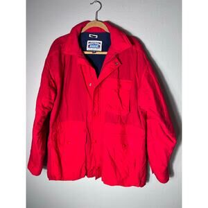 U.S. Postal Blue Service Vintage Coat Pockets Rain Sleet Snow Red Fleece Lined